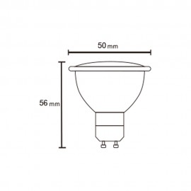 LED Gu10 7w 4000k 570lm Bombillas LED Blanco R09256