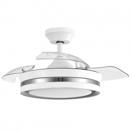 Ventilador Mini Viper DC Blanco-Plata Plegable 91Ø 48w Mando Memoria Y Temporizador 208999074
